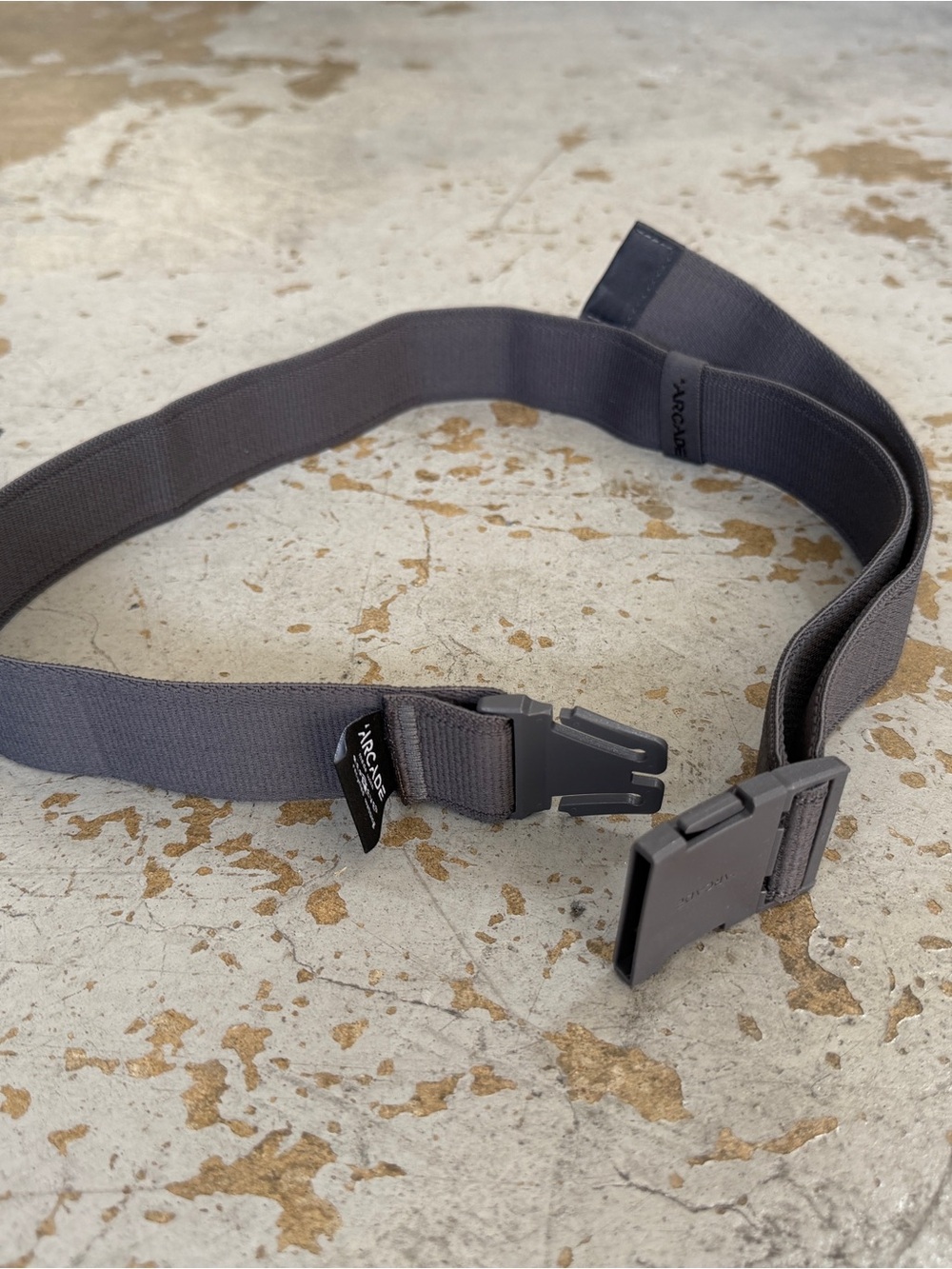 Arcade Gray Elastic Webbing Belt